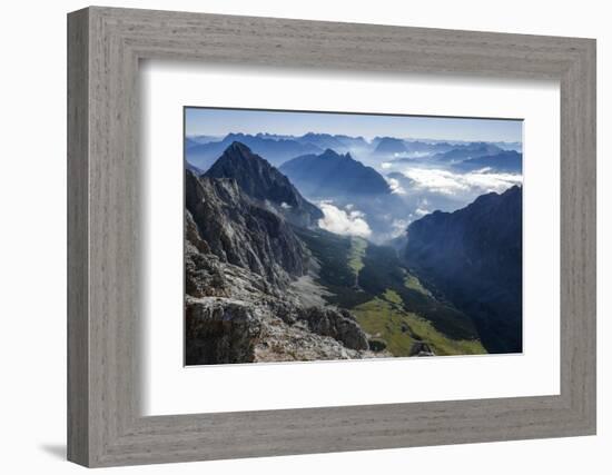 View About Puittal on Karwendel in the Early Morning Haze-Rolf Roeckl-Framed Photographic Print