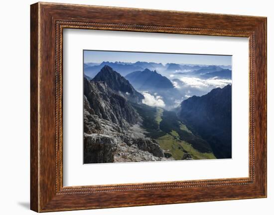 View About Puittal on Karwendel in the Early Morning Haze-Rolf Roeckl-Framed Photographic Print