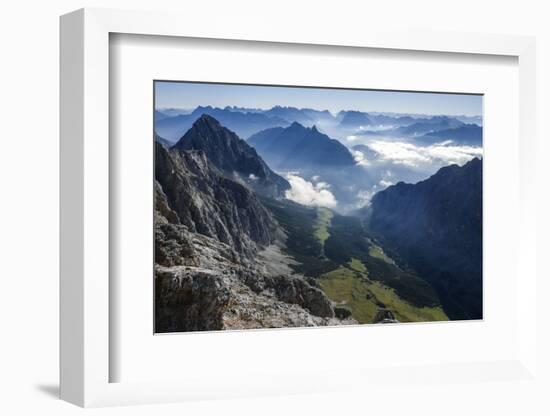 View About Puittal on Karwendel in the Early Morning Haze-Rolf Roeckl-Framed Photographic Print