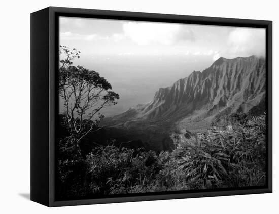 View Above the Na Pali Coast, Kauai, Hawaii, USA-Christopher Talbot Frank-Framed Premier Image Canvas