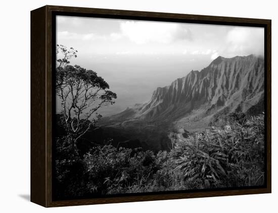 View Above the Na Pali Coast, Kauai, Hawaii, USA-Christopher Talbot Frank-Framed Premier Image Canvas