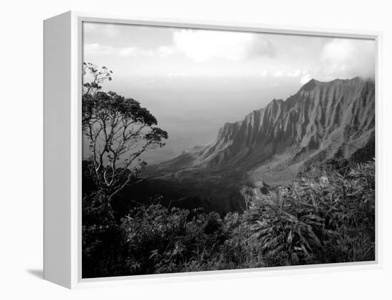 View Above the Na Pali Coast, Kauai, Hawaii, USA-Christopher Talbot Frank-Framed Premier Image Canvas