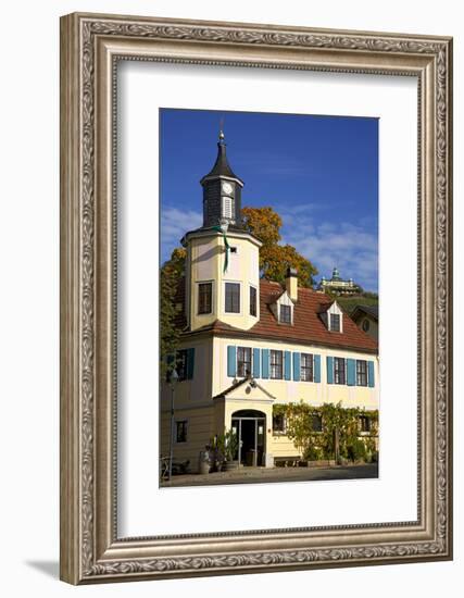 View Above the Vineyard 'Friedrich Aust' in the Vineyard Route 10 in Radebeul-Uwe Steffens-Framed Photographic Print