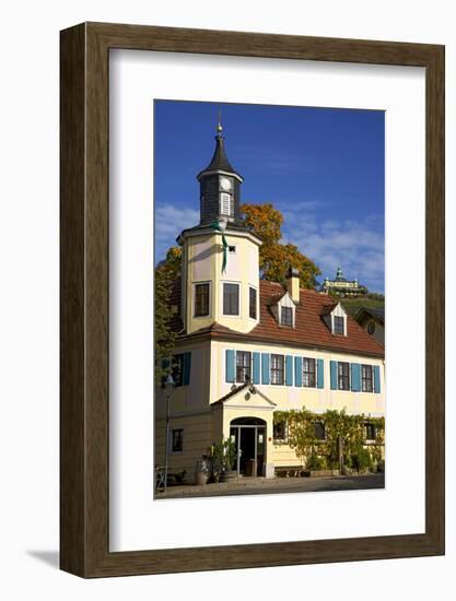 View Above the Vineyard 'Friedrich Aust' in the Vineyard Route 10 in Radebeul-Uwe Steffens-Framed Photographic Print