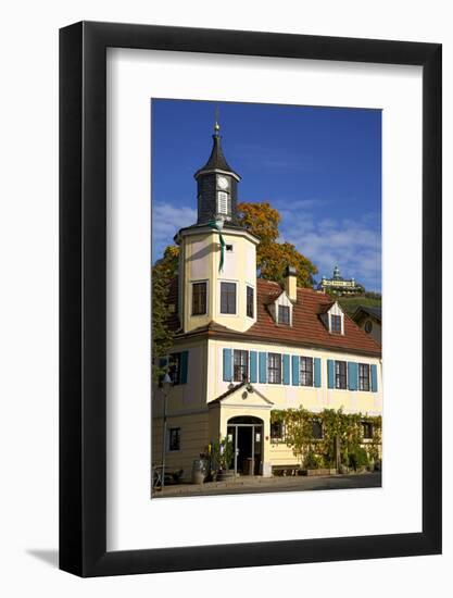 View Above the Vineyard 'Friedrich Aust' in the Vineyard Route 10 in Radebeul-Uwe Steffens-Framed Photographic Print