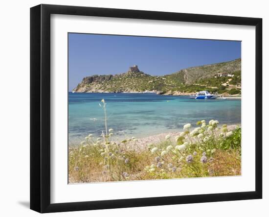 View across Bay to the Castle, Cabrera Island, Cabrera Archipelago National Park, Mallorca, Baleari-Ruth Tomlinson-Framed Photographic Print