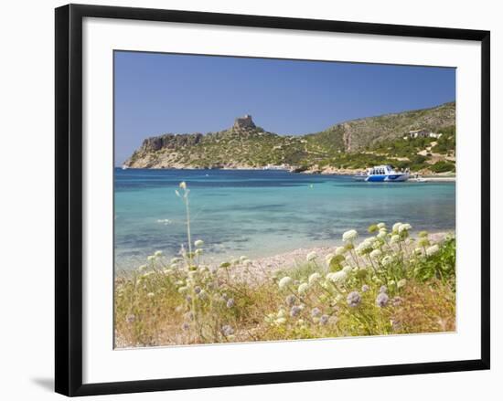 View across Bay to the Castle, Cabrera Island, Cabrera Archipelago National Park, Mallorca, Baleari-Ruth Tomlinson-Framed Photographic Print