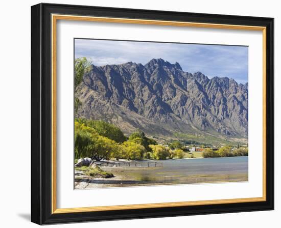 View across Frankton Arm to the Remarkables, autumn, Queenstown, Queenstown-Lakes district, Otago, -Ruth Tomlinson-Framed Photographic Print