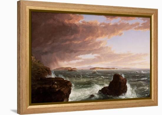 View across Frenchman's Bay from Mt. Desert Island, after a Squall, 1845-Thomas Cole-Framed Premier Image Canvas