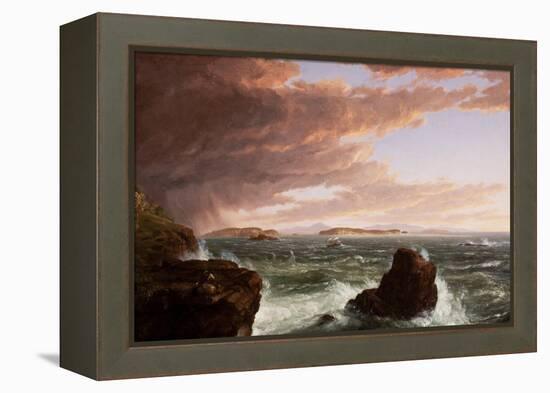 View across Frenchman's Bay from Mt. Desert Island, after a Squall, 1845-Thomas Cole-Framed Premier Image Canvas