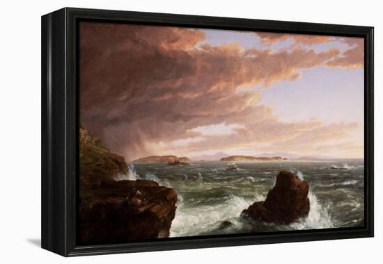 View across Frenchman's Bay from Mt. Desert Island, after a Squall, 1845-Thomas Cole-Framed Premier Image Canvas