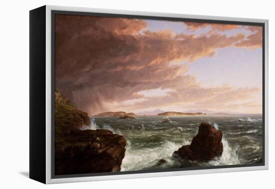 View across Frenchman's Bay from Mt. Desert Island, after a Squall, 1845-Thomas Cole-Framed Premier Image Canvas