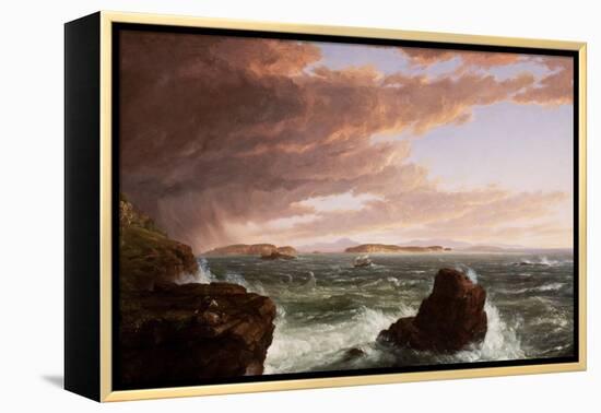 View across Frenchman's Bay from Mt. Desert Island, after a Squall, 1845-Thomas Cole-Framed Premier Image Canvas