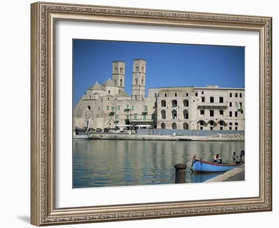 View Across Harbour to Duomo Vecchio, Molfetta, Puglia, Italy, Mediterranean-Sheila Terry-Framed Photographic Print