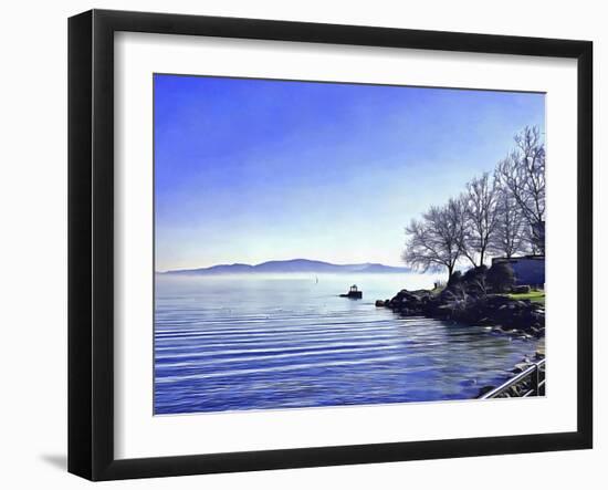 View Across Lago Trasimeno-Dorothy Berry-Lound-Framed Giclee Print