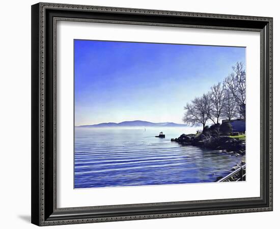 View Across Lago Trasimeno-Dorothy Berry-Lound-Framed Giclee Print