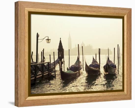 View Across Lagoon Towards San Giorgio Maggiore, from St. Mark's, Venice, Veneto, Italy-Lee Frost-Framed Premier Image Canvas