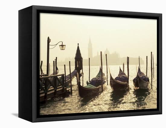 View Across Lagoon Towards San Giorgio Maggiore, from St. Mark's, Venice, Veneto, Italy-Lee Frost-Framed Premier Image Canvas