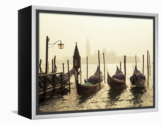 View Across Lagoon Towards San Giorgio Maggiore, from St. Mark's, Venice, Veneto, Italy-Lee Frost-Framed Premier Image Canvas