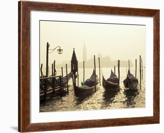 View Across Lagoon Towards San Giorgio Maggiore, from St. Mark's, Venice, Veneto, Italy-Lee Frost-Framed Photographic Print