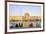 View across Naqsh-e (Imam) Square from Ali Qapu Palace opposite Sheikh Lotfollah Mosque, UNESCO Wor-James Strachan-Framed Photographic Print