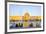 View across Naqsh-e (Imam) Square from Ali Qapu Palace opposite Sheikh Lotfollah Mosque, UNESCO Wor-James Strachan-Framed Photographic Print