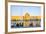 View across Naqsh-e (Imam) Square from Ali Qapu Palace opposite Sheikh Lotfollah Mosque, UNESCO Wor-James Strachan-Framed Photographic Print