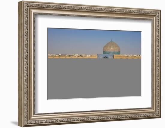 View across Naqsh-e (Imam) Square, UNESCO World Heritage Site, from Ali Qapu Palace opposite Sheikh-James Strachan-Framed Photographic Print