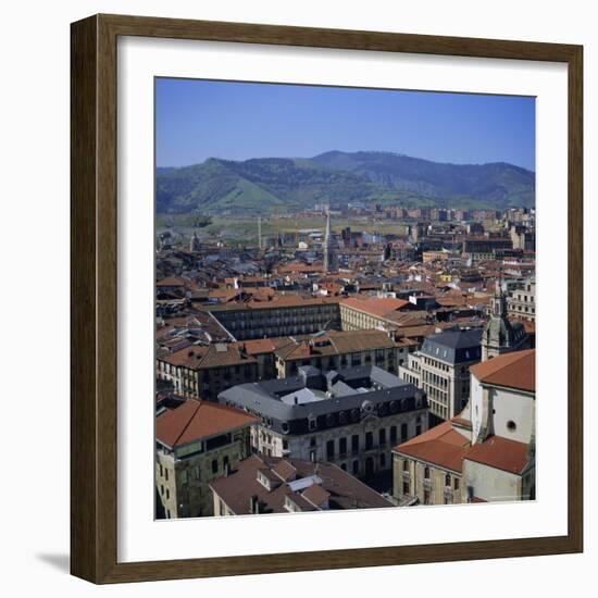 View Across Old Town, Bilbao, Capital of the Basque Province of Vizcaya (Pais Vasco), Spain, Europe-Geoff Renner-Framed Photographic Print