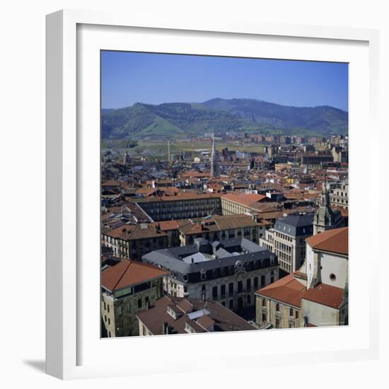 View Across Old Town, Bilbao, Capital of the Basque Province of Vizcaya (Pais Vasco), Spain, Europe-Geoff Renner-Framed Photographic Print