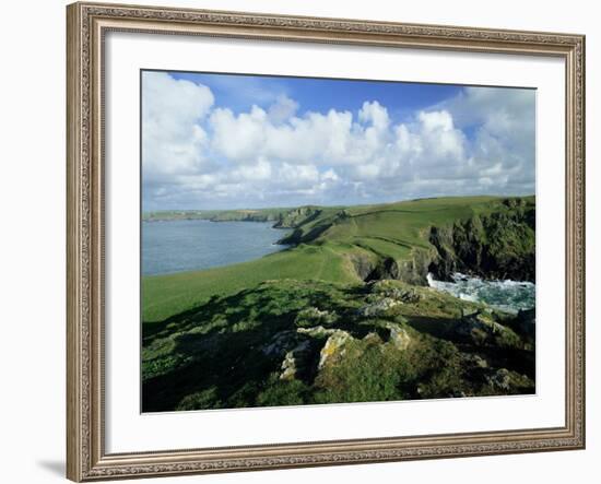 View Across Pentire Head to Coastline Near Polzeath, Cornwall, England, United Kingdom-Lee Frost-Framed Photographic Print