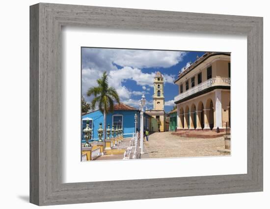 View across Plaza Mayor Towards Museo Romantico-Lee Frost-Framed Photographic Print