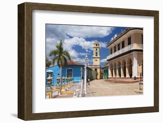 View across Plaza Mayor Towards Museo Romantico-Lee Frost-Framed Photographic Print