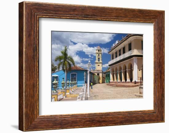 View across Plaza Mayor Towards Museo Romantico-Lee Frost-Framed Photographic Print