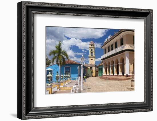 View across Plaza Mayor Towards Museo Romantico-Lee Frost-Framed Photographic Print