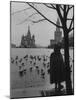 View Across Red Square of St. Basil's Cathedral and the Kremlin-Howard Sochurek-Mounted Photographic Print