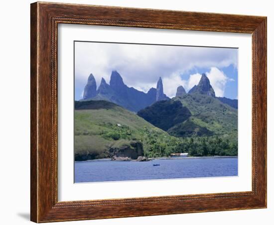 View Across Sea to Island, Fatu Hiva, Marquesas Islands, French Polynesia, South Pacific Islands-Sybil Sassoon-Framed Photographic Print