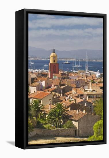 View across St.-Tropez from Citadelle-Jon Hicks-Framed Premier Image Canvas