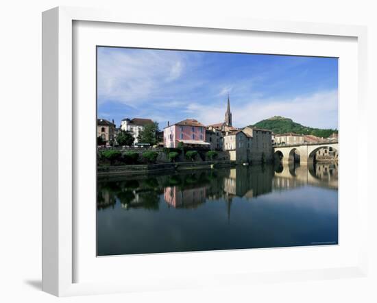 View Across the Aveyron River, St. Antonin-Noble-Val, Tarn-Et-Garonne, Midi-Pyrenees, France-Ruth Tomlinson-Framed Photographic Print