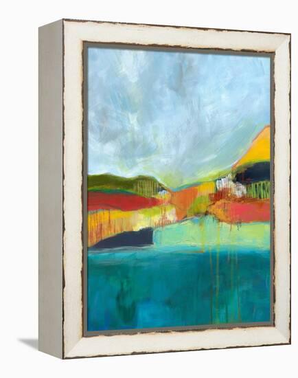 View across the Bay-Jan Weiss-Framed Stretched Canvas