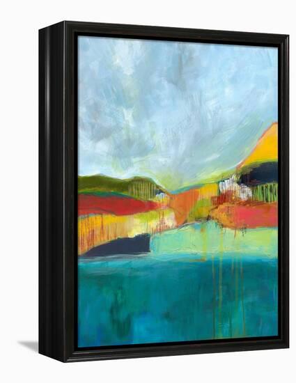 View across the Bay-Jan Weiss-Framed Stretched Canvas