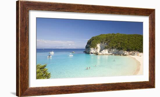 View across the Clear Turquoise Waters of Vrika Bay-Ruth Tomlinson-Framed Photographic Print