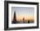 View across the Gulf of Mexico, sunset, brown pelican prominent, Mallory Square-David Tomlinson-Framed Photographic Print