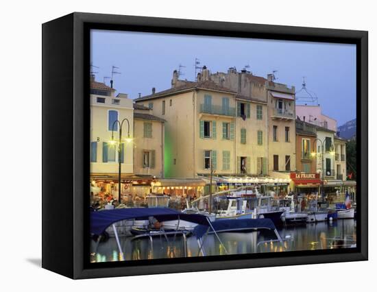 View Across the Harbour at Dusk, Cassis, Bouches-De-Rhone, Provence-Alpes-Cote-D'Azur, France-Ruth Tomlinson-Framed Premier Image Canvas