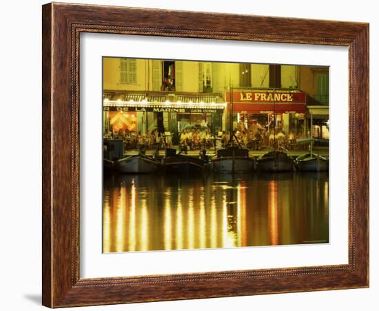 View Across the Harbour at Dusk, Cassis, Bouches-De-Rhone, Provence-Alpes-Cote-D'Azur, France-Ruth Tomlinson-Framed Photographic Print