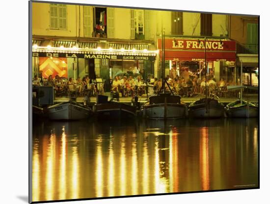 View Across the Harbour at Dusk, Cassis, Bouches-De-Rhone, Provence-Alpes-Cote-D'Azur, France-Ruth Tomlinson-Mounted Photographic Print