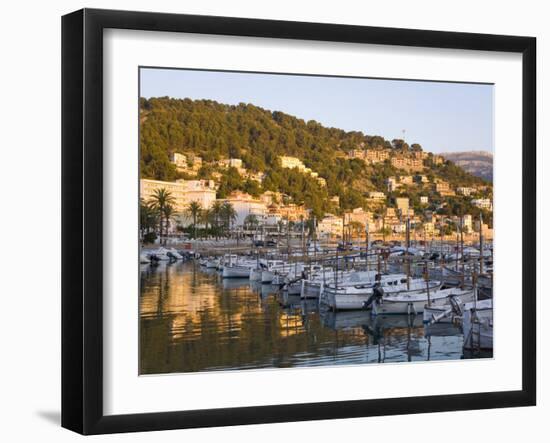 View across the Harbour at Sunset, Port De Soller, Mallorca, Balearic Islands, Spain, Mediterranean-Ruth Tomlinson-Framed Photographic Print