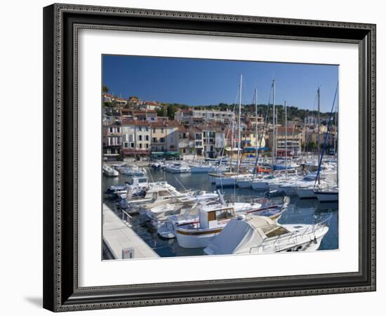 View across the Harbour, Cassis, Bouches-Du-Rhone, Provence, Cote D'Azur, France, Europe-Ruth Tomlinson-Framed Photographic Print