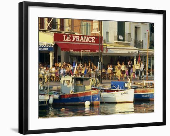 View across the Harbour in the Evening, Cassis, Bouches-Du-Rhone, Cote D'Azur, Provence, France-Tomlinson Ruth-Framed Photographic Print