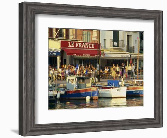 View across the Harbour in the Evening, Cassis, Bouches-Du-Rhone, Cote D'Azur, Provence, France-Tomlinson Ruth-Framed Photographic Print